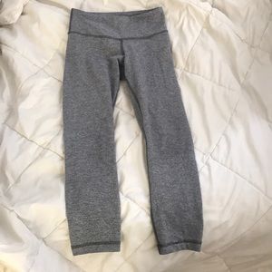 Grey Lululemon 7/8 Length Leggings